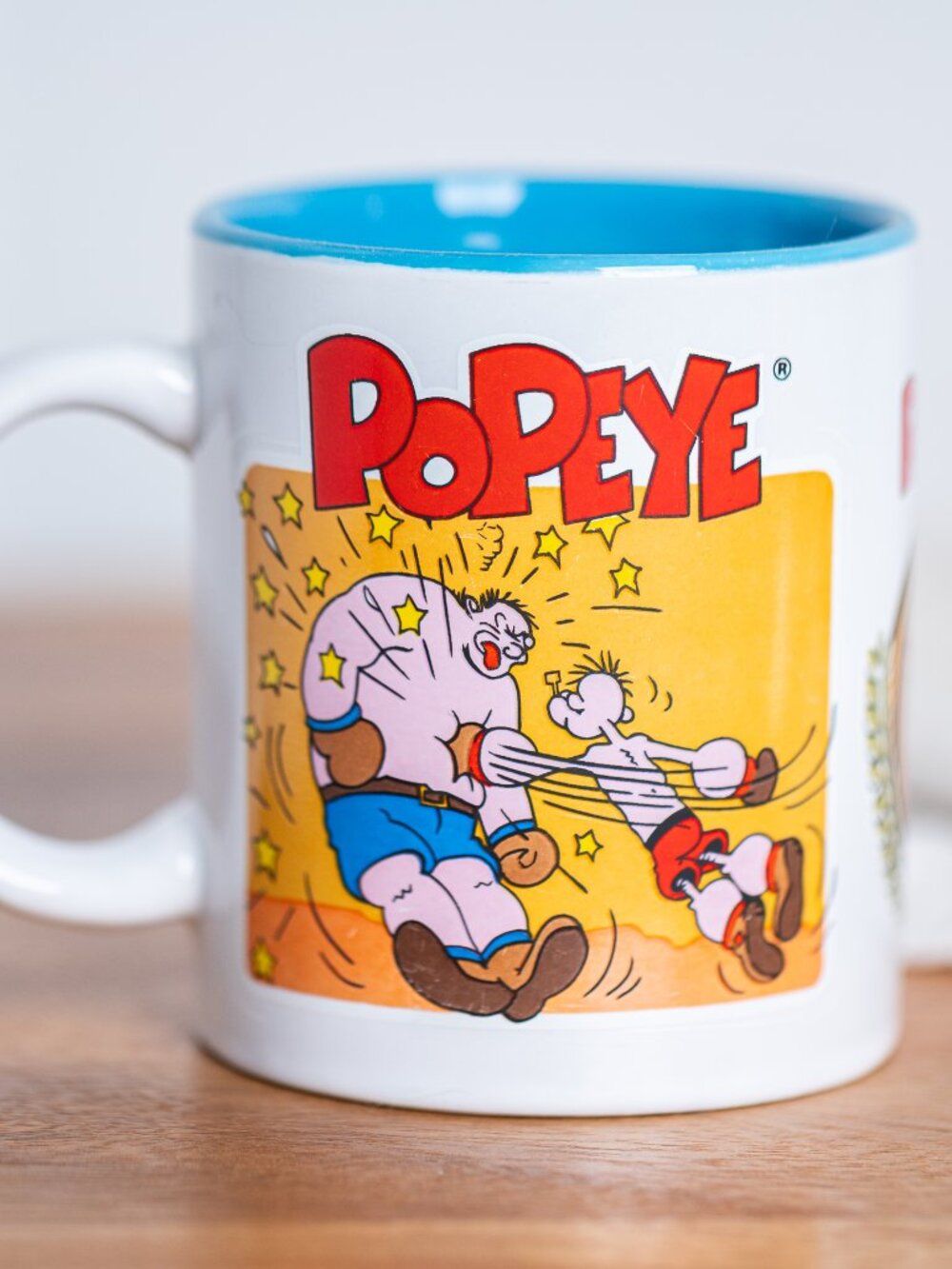 Vintage Popeye Mug | Retro Cartoon Coffee Cup | Collectible Popeye the Sailor